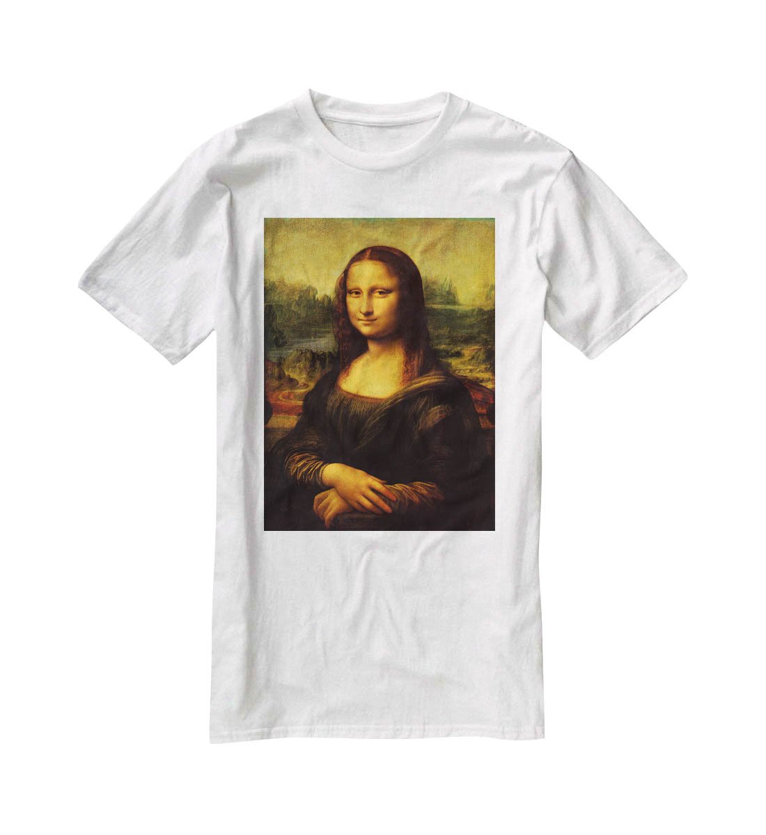 Mona Lisa by Da Vinci T-Shirt - Canvas Art Rocks - 5