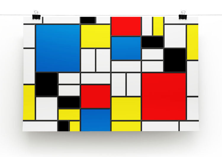 Mondrian Design Print - Canvas Art Rocks - 2