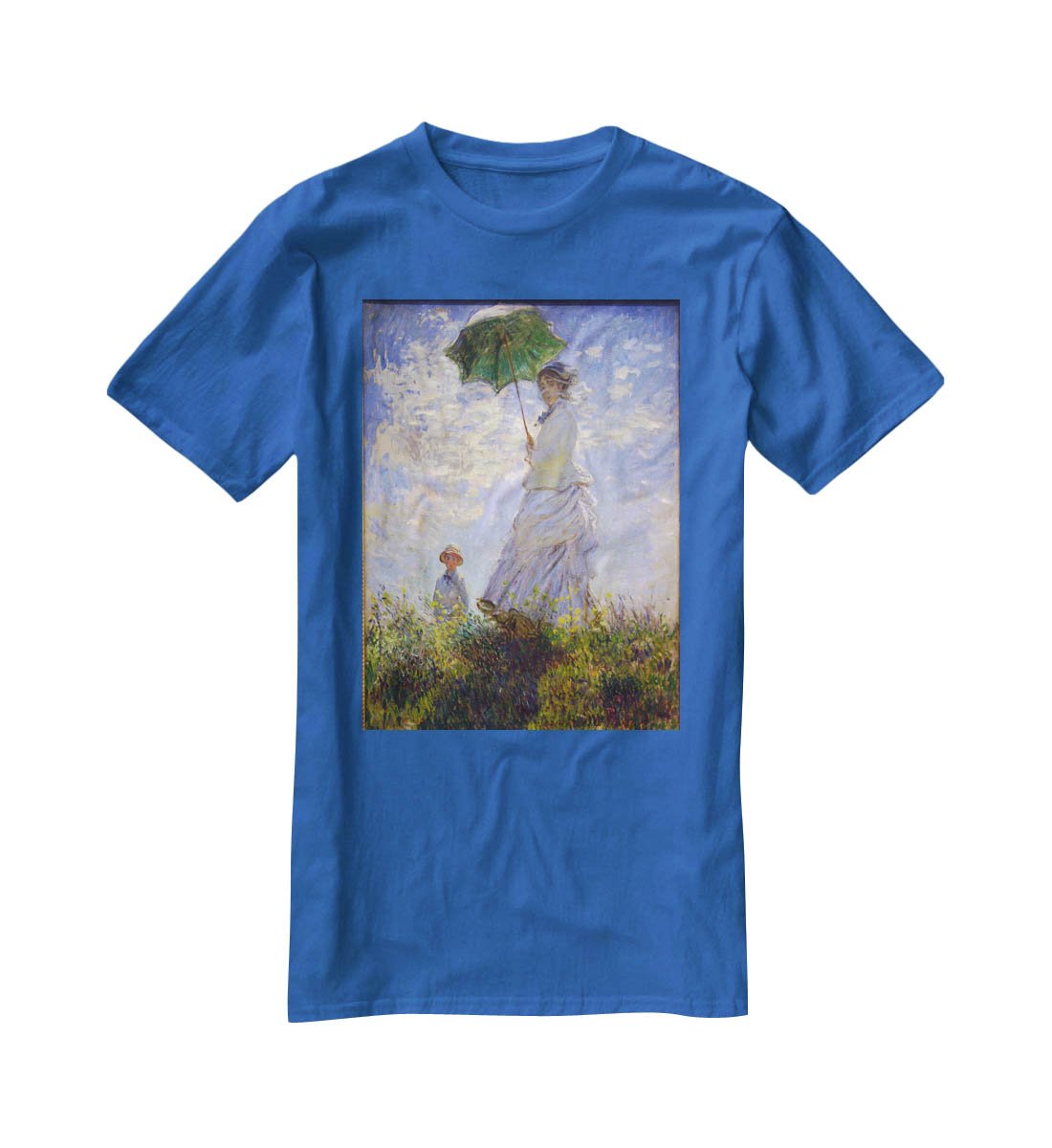 Monet Umbrella T-Shirt - Canvas Art Rocks - 2