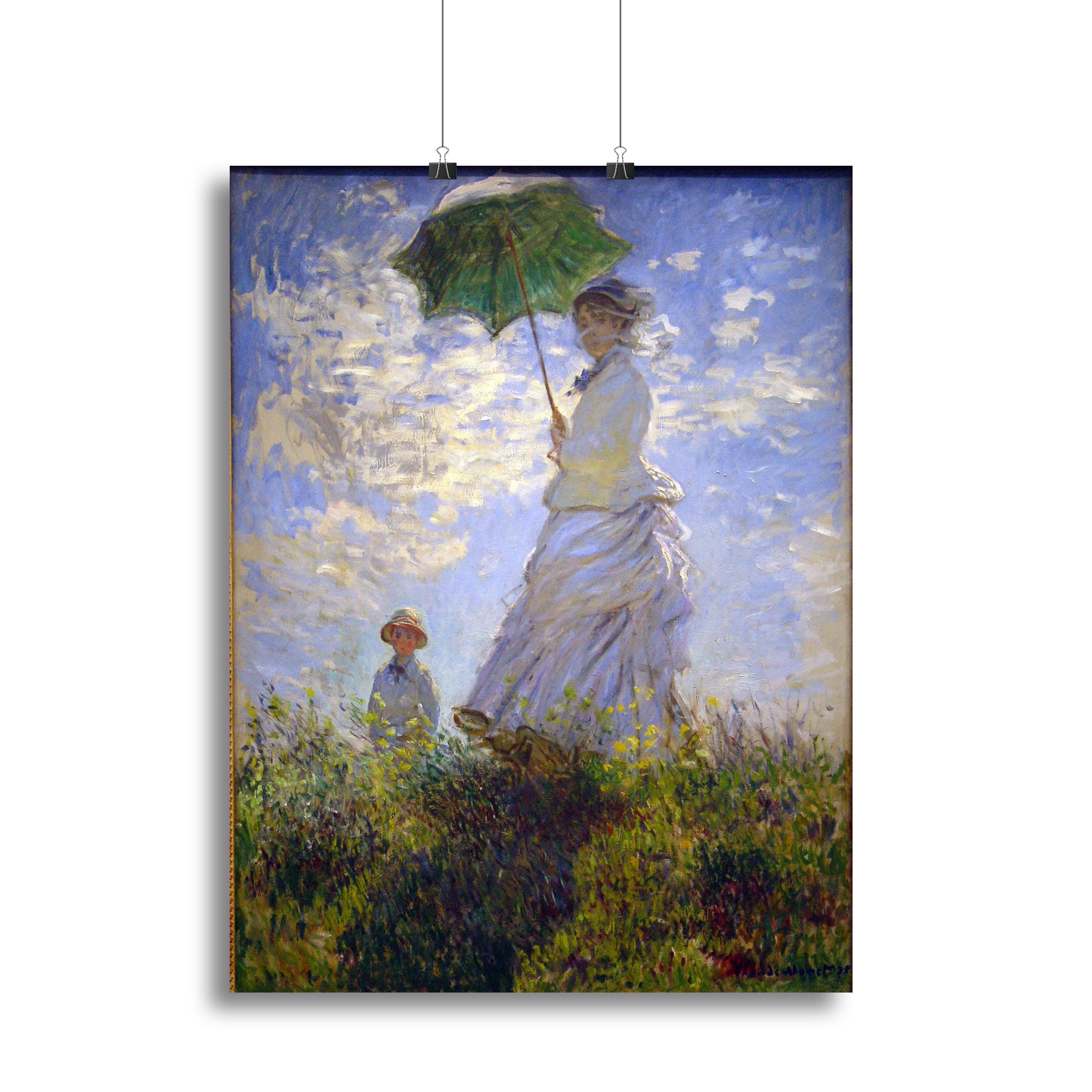 Monet Umbrella Canvas Print or Poster