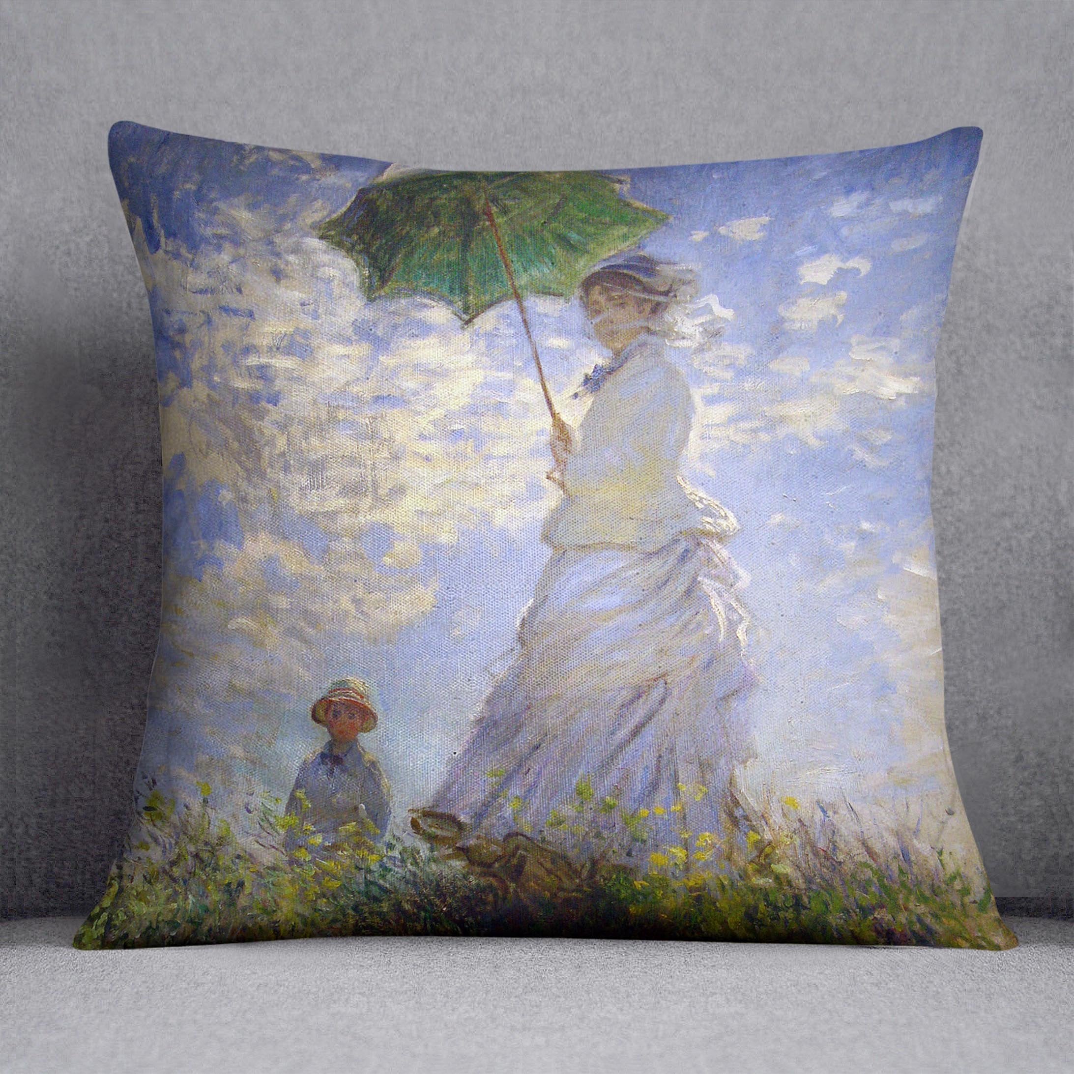 Monet Umbrella Throw Pillow