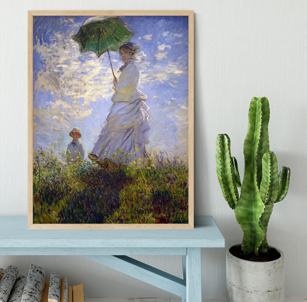 Monet Umbrella Framed Print - Canvas Art Rocks - 4