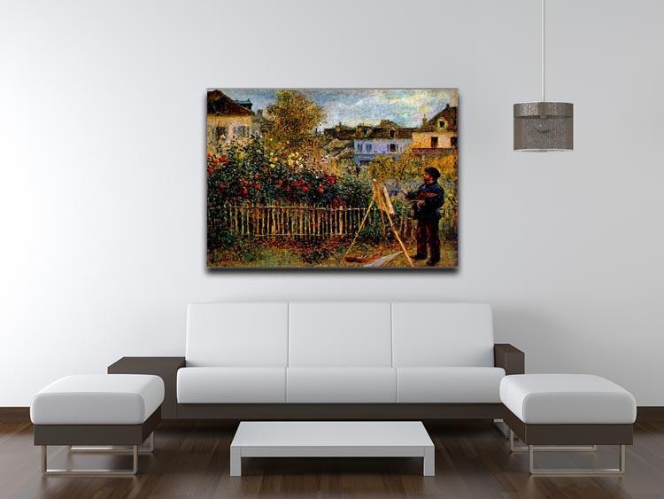 Monet painting in his garden in Argenteuil Canvas Print & Poster - Canvas Art Rocks - 4