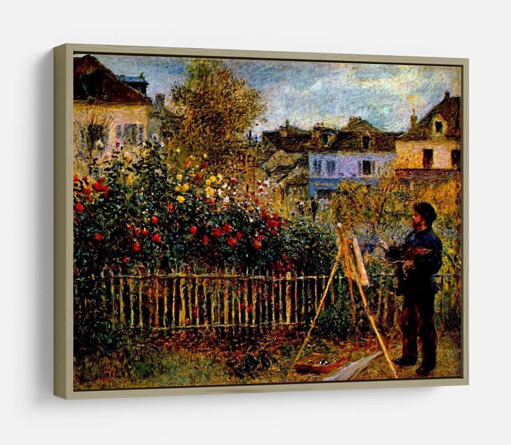 Monet painting in his garden in Argenteuil HD Metal Print
