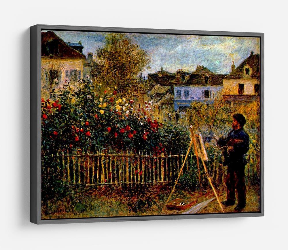 Monet painting in his garden in Argenteuil HD Metal Print