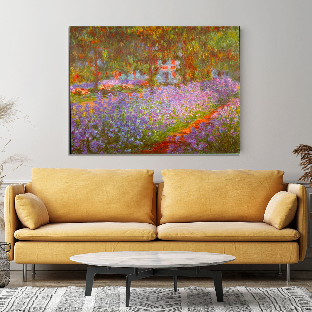 Monet's Garden by Monet Canvas Print or Poster - Canvas Art Rocks - 4