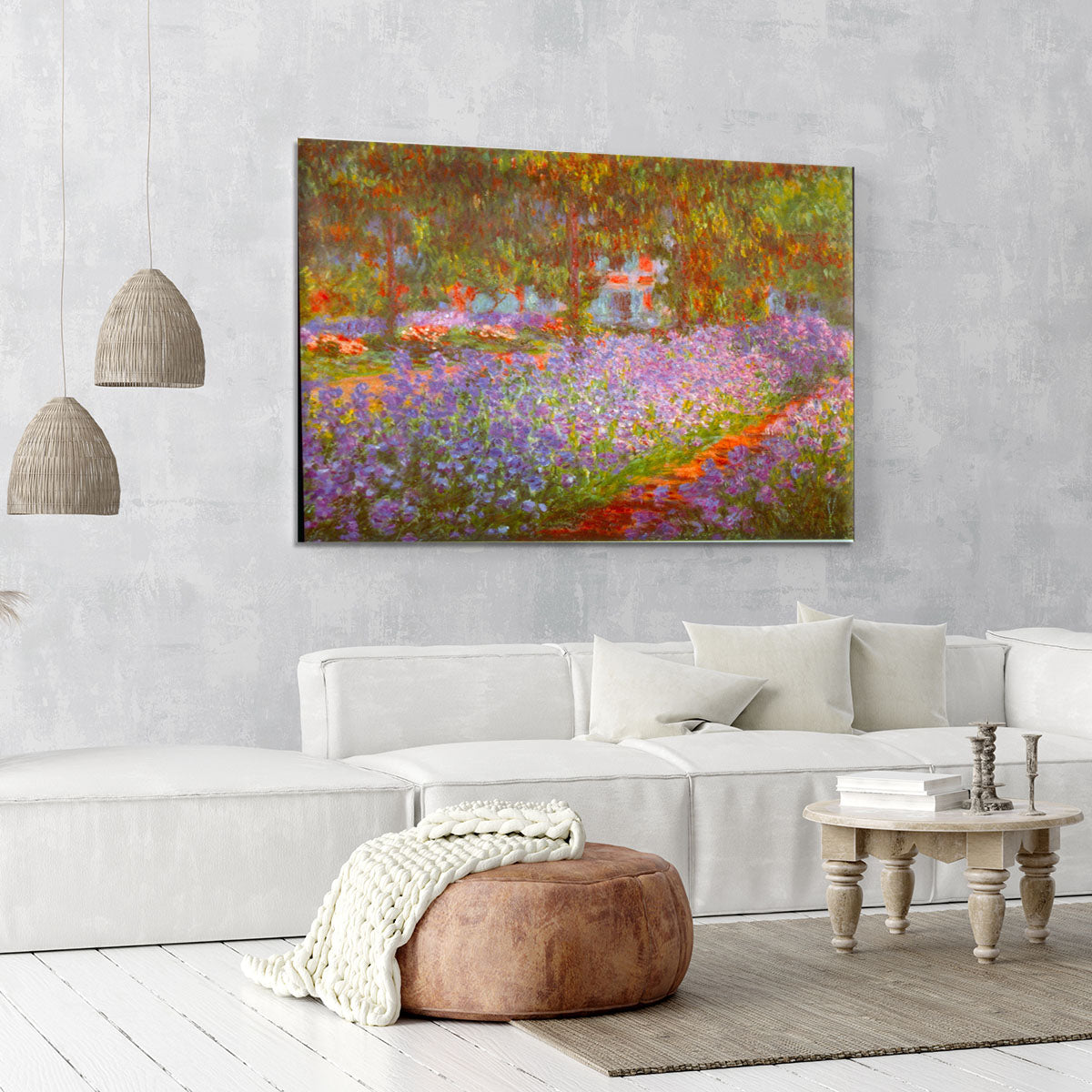Monet's Garden by Monet Canvas Print or Poster - Canvas Art Rocks - 6