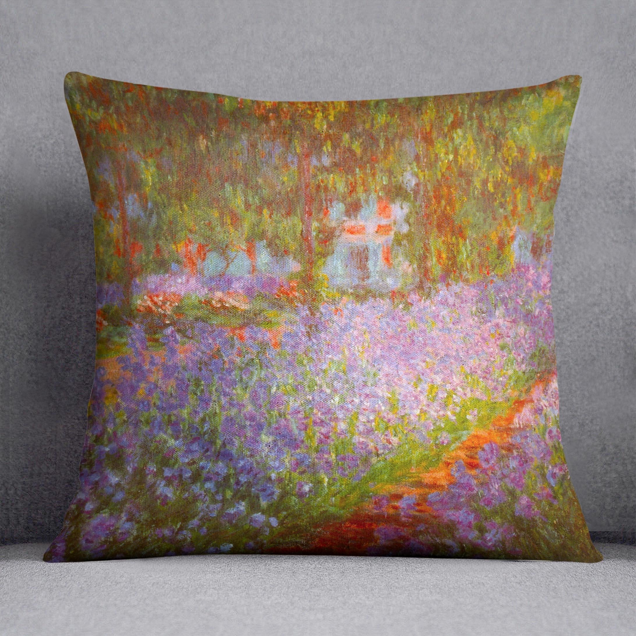 Monet's Garden by Monet Throw Pillow