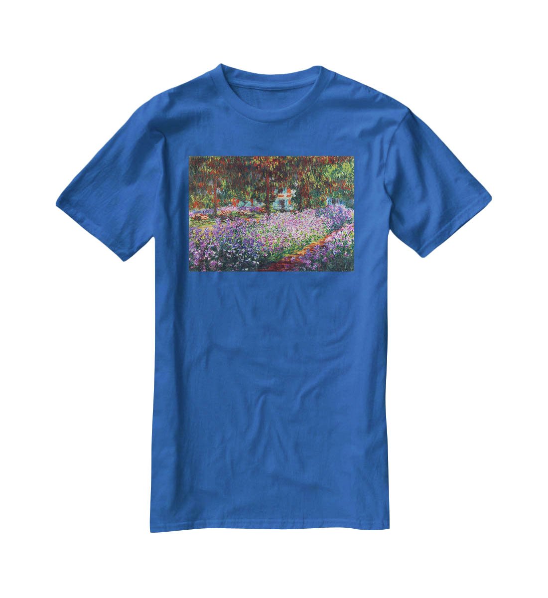 Monet's garden in Giverny by Monet T-Shirt - Canvas Art Rocks - 2