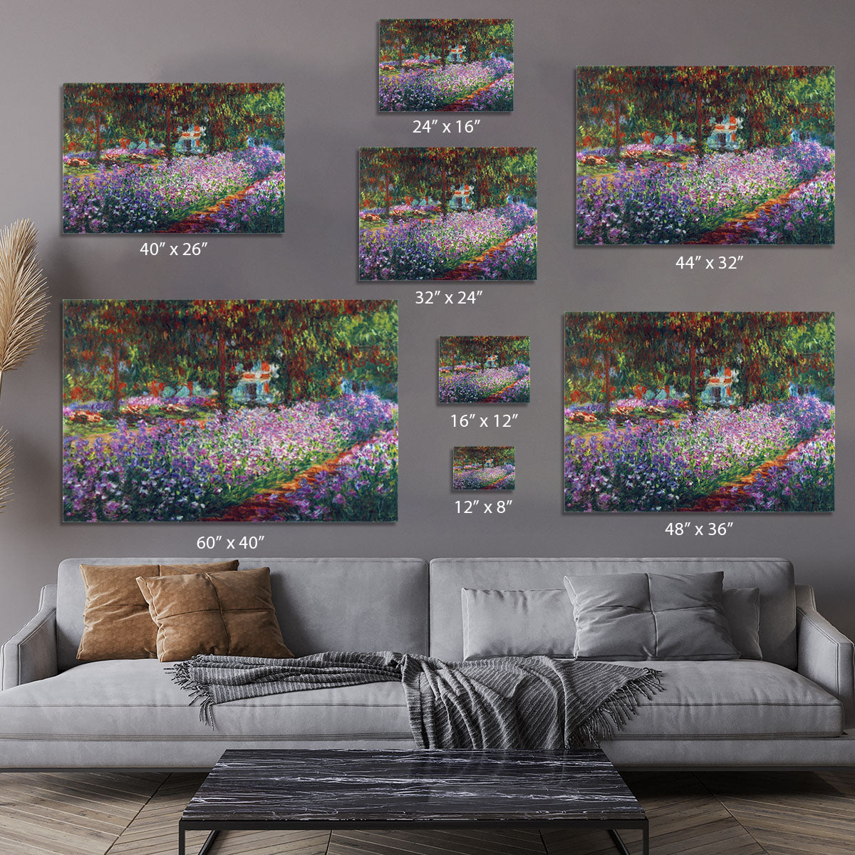 Monet's garden in Giverny by Monet Canvas Print or Poster - Canvas Art Rocks - 7