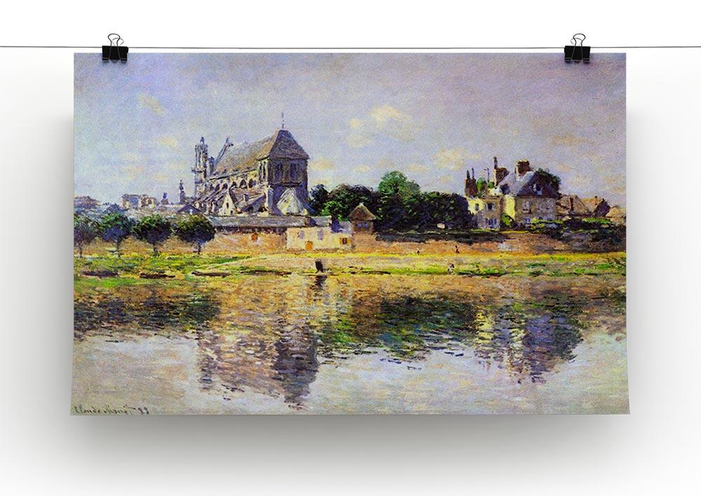 Monets garden in Vetheuil by Monet Canvas Print & Poster - Canvas Art Rocks - 2