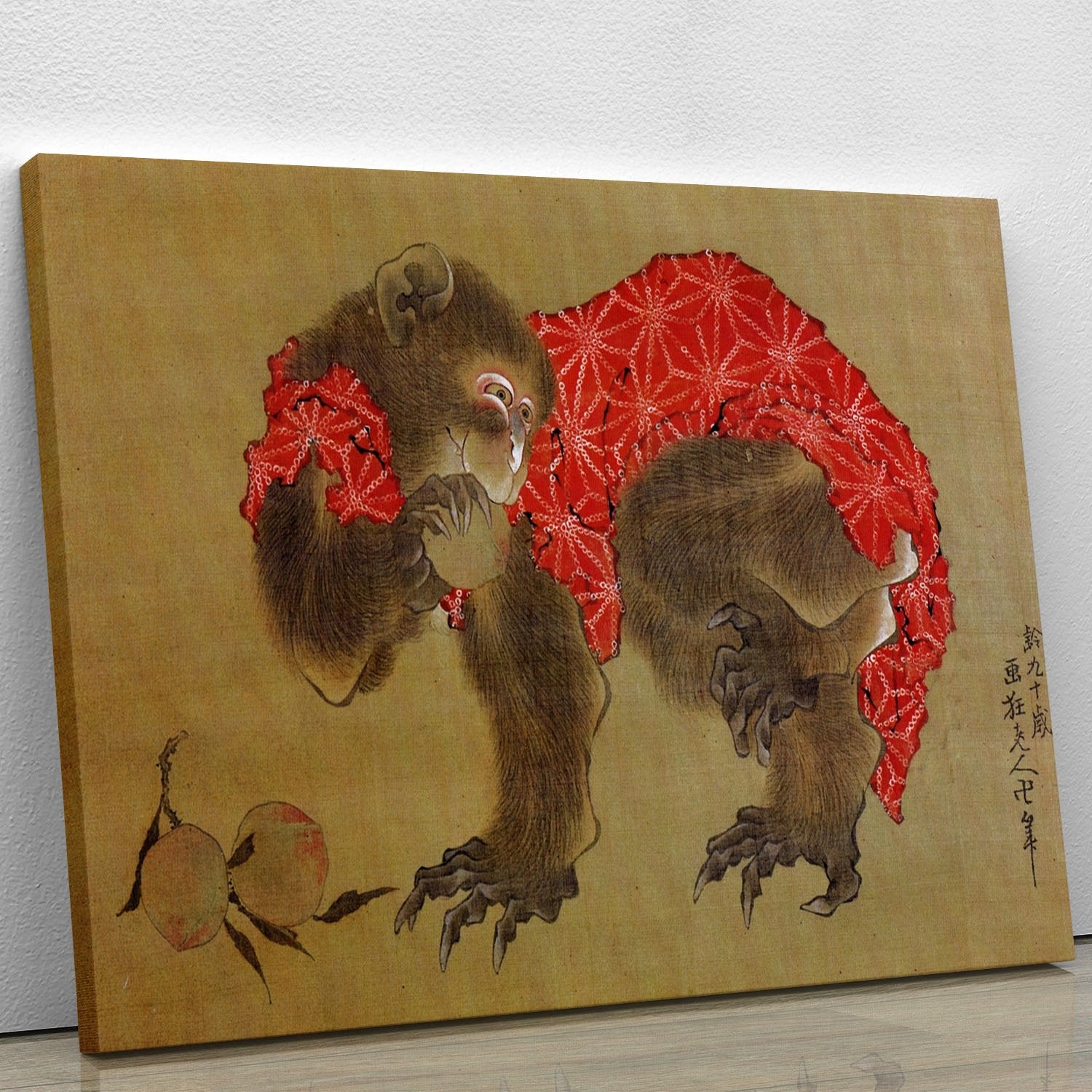 Monkey by Hokusai Canvas Print or Poster