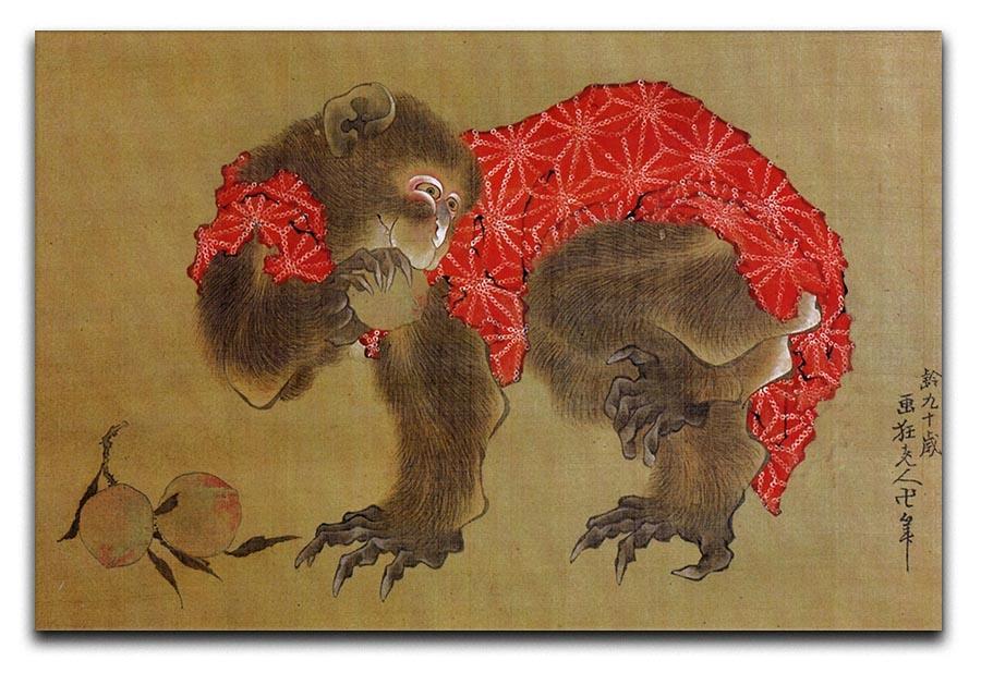 Monkey by Hokusai Canvas Print or Poster  - Canvas Art Rocks - 1