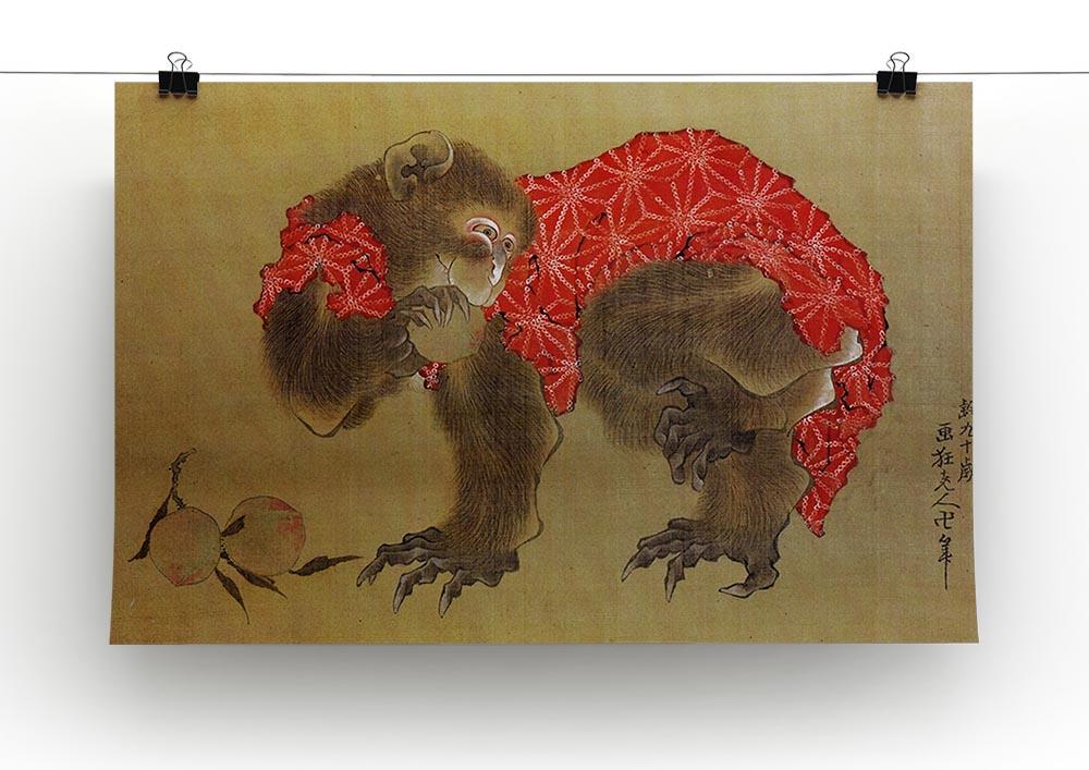 Monkey by Hokusai Canvas Print or Poster - Canvas Art Rocks - 2