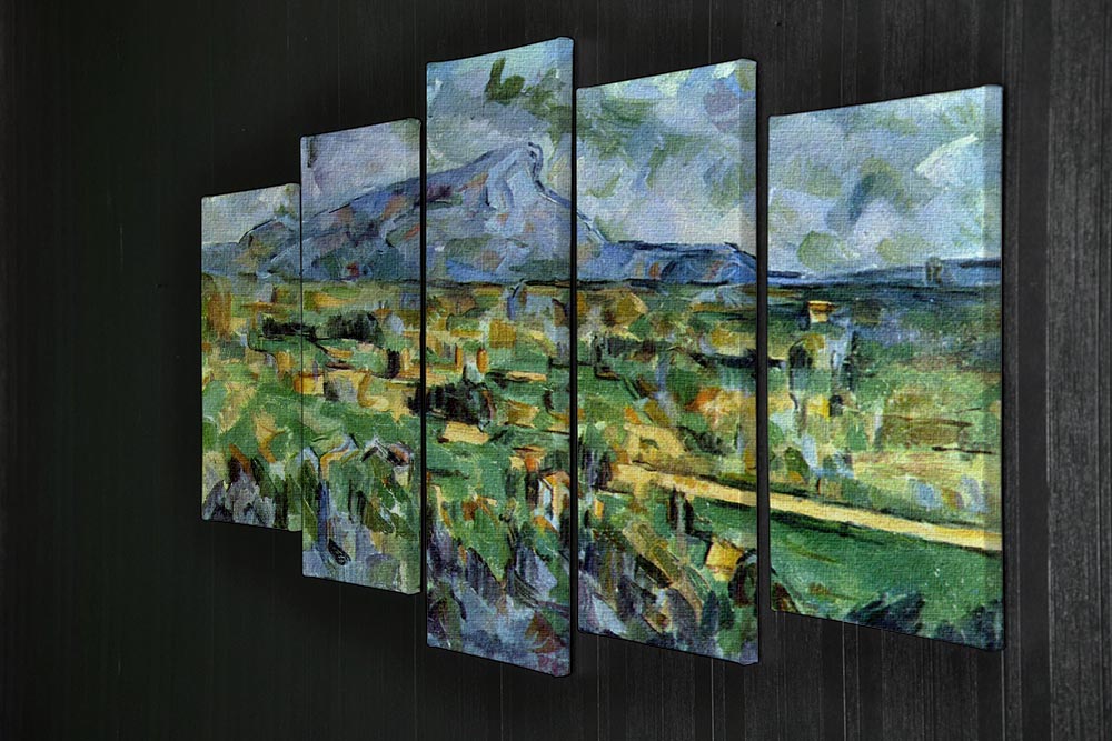 Mont Sainte-Victoire by Cezanne 5 Split Panel Canvas - Canvas Art Rocks - 2