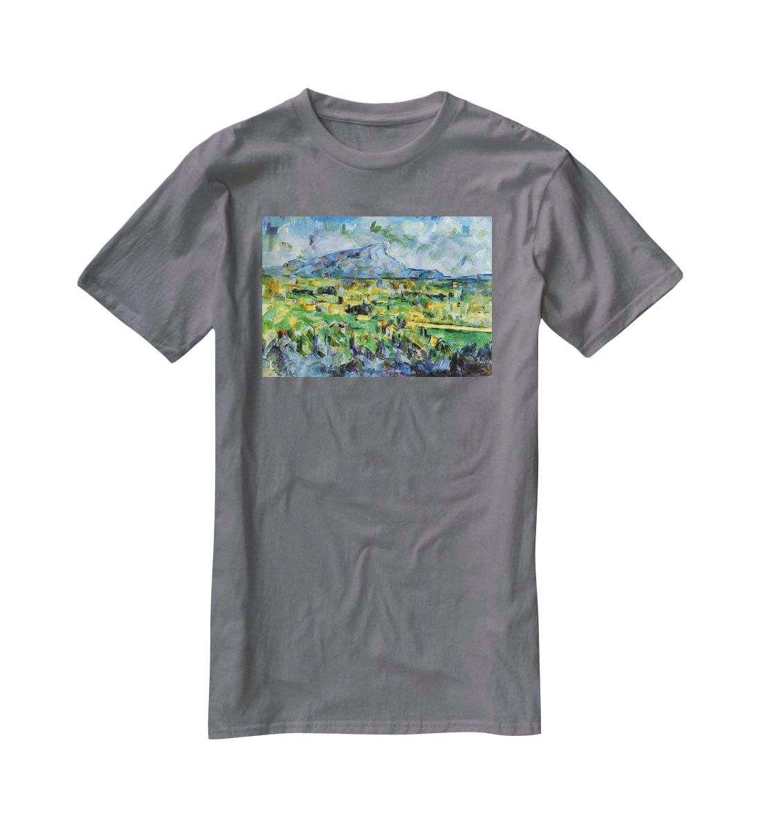 Mont Sainte-Victoire by Cezanne T-Shirt - Canvas Art Rocks - 3
