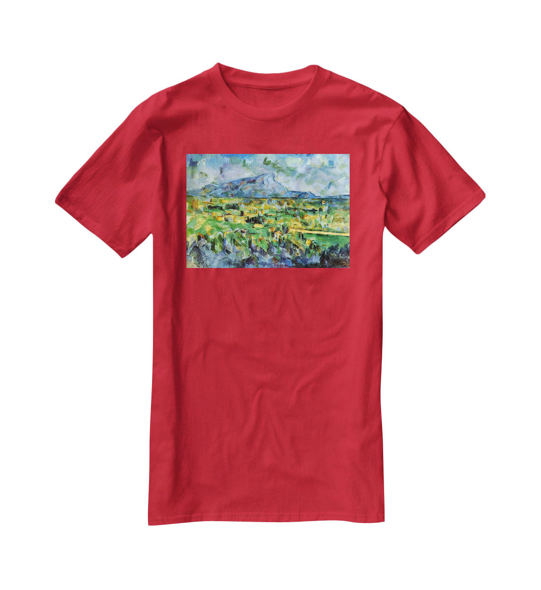 Mont Sainte-Victoire by Cezanne T-Shirt - Canvas Art Rocks - 4