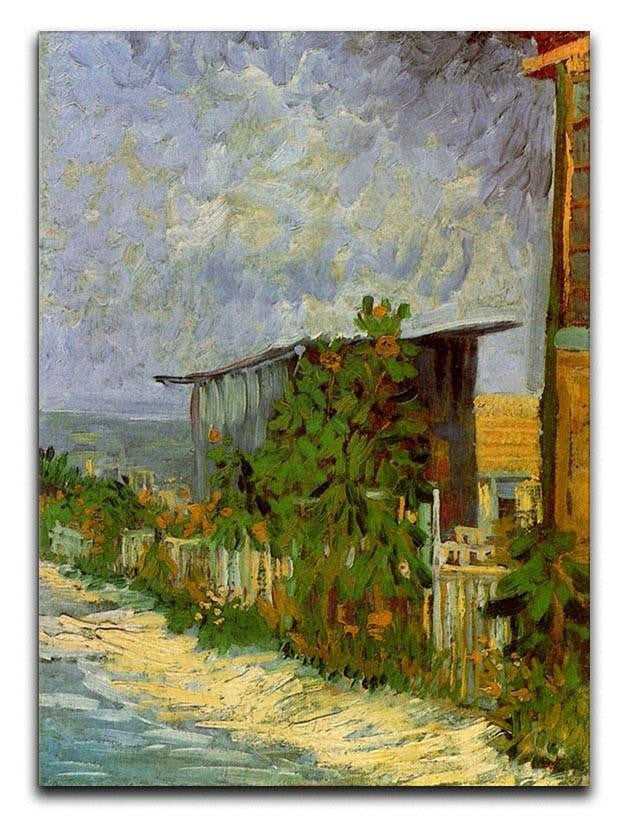 Montmartre Path with Sunflowers by Van Gogh Canvas Print & Poster  - Canvas Art Rocks - 1