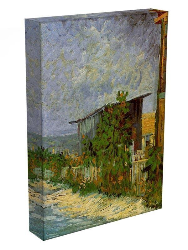 Montmartre Path with Sunflowers by Van Gogh Canvas Print & Poster - Canvas Art Rocks - 3