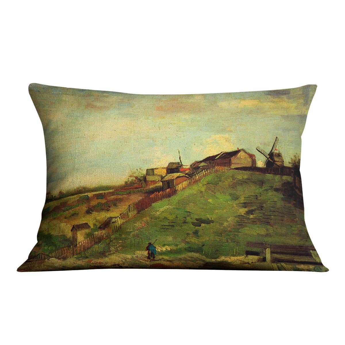 Montmartre Quarry the Mills by Van Gogh Throw Pillow