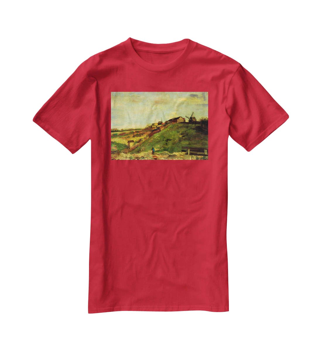 Montmartre Quarry the Mills by Van Gogh T-Shirt - Canvas Art Rocks - 4