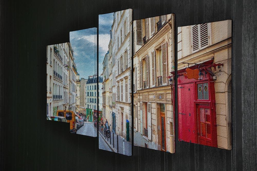 Montmartre in Paris 5 Split Panel Canvas  - Canvas Art Rocks - 2