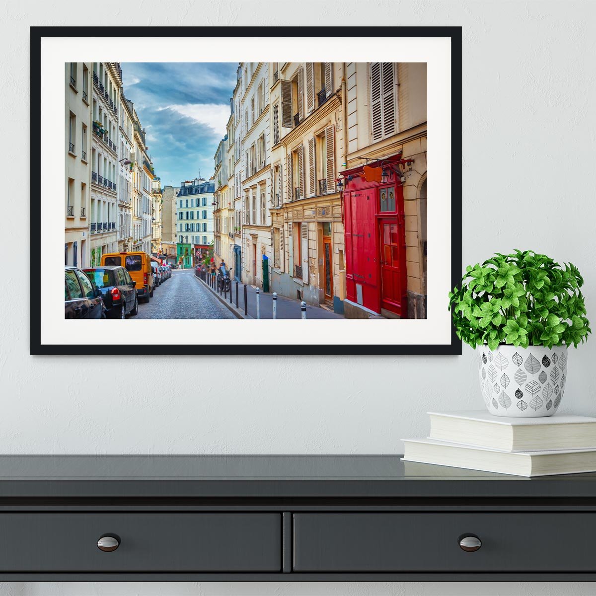 Montmartre in Paris Framed Print - Canvas Art Rocks - 1