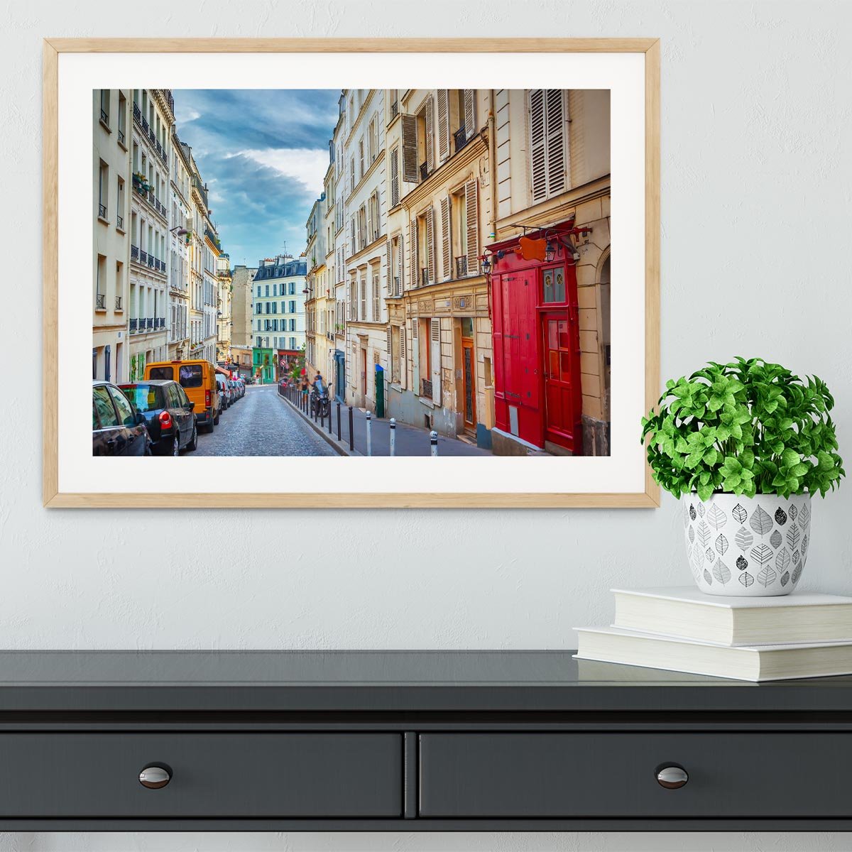 Montmartre in Paris Framed Print - Canvas Art Rocks - 3