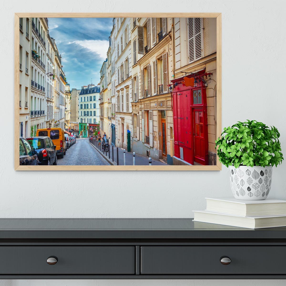 Montmartre in Paris Framed Print - Canvas Art Rocks - 4