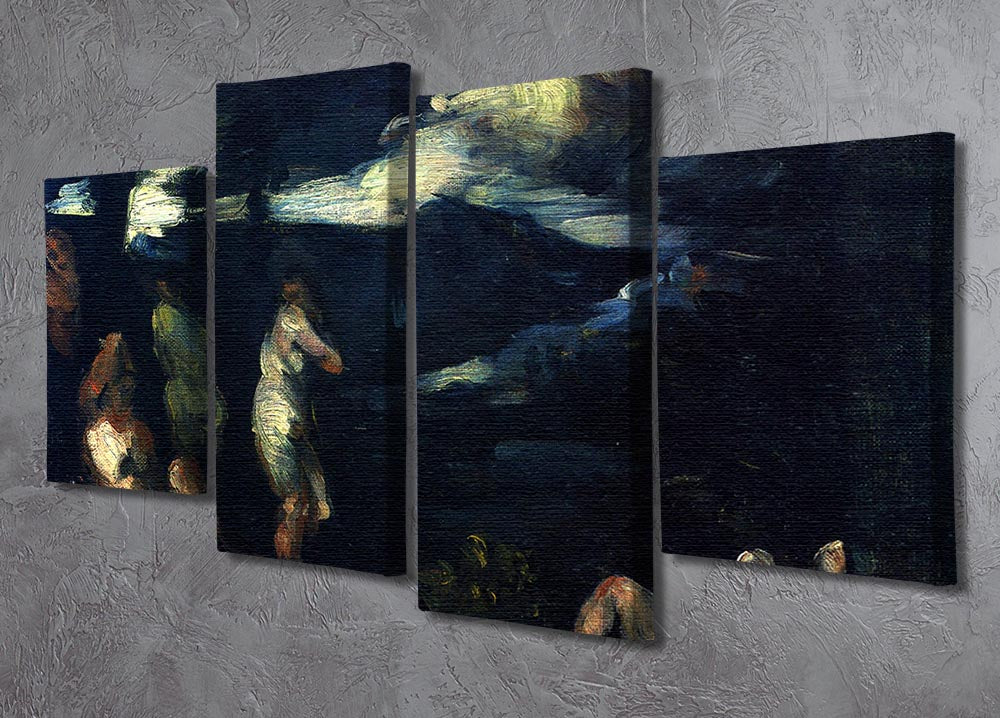 More Bathers by Cezanne 4 Split Panel Canvas - Canvas Art Rocks - 2