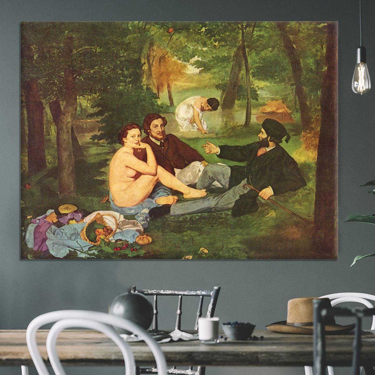 Morning Break by Manet Canvas Print or Poster