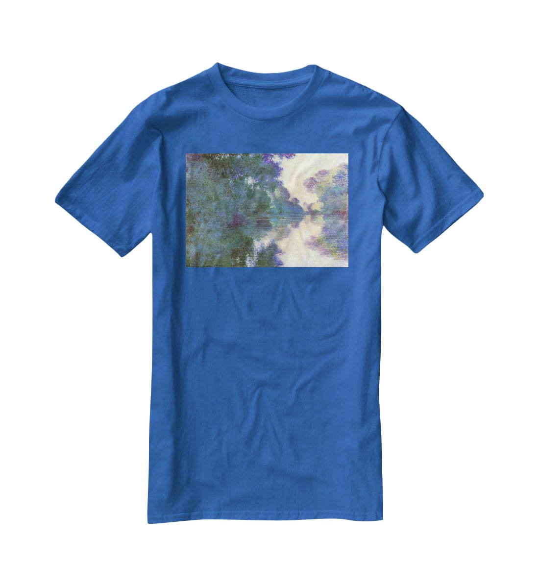 Morning on the Seine at Giverny by Monet T-Shirt - Canvas Art Rocks - 2