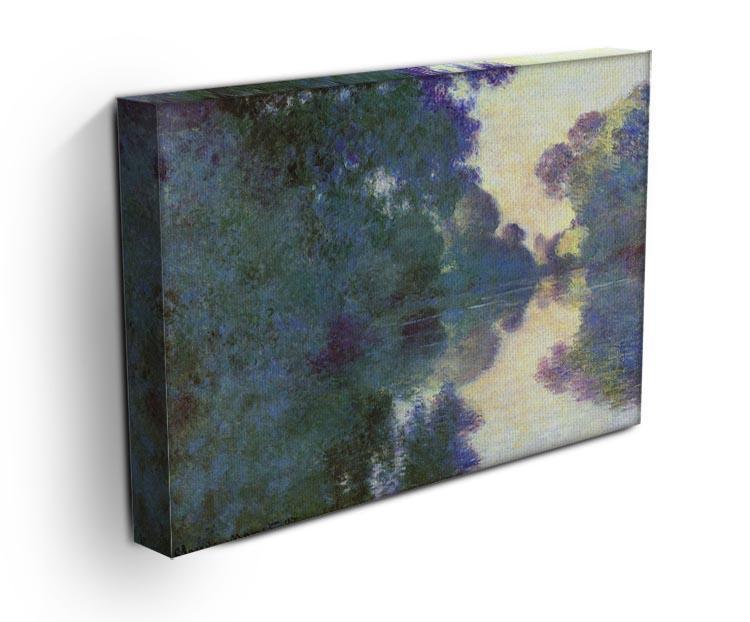 Morning on the Seine at Giverny by Monet Canvas Print & Poster - Canvas Art Rocks - 3