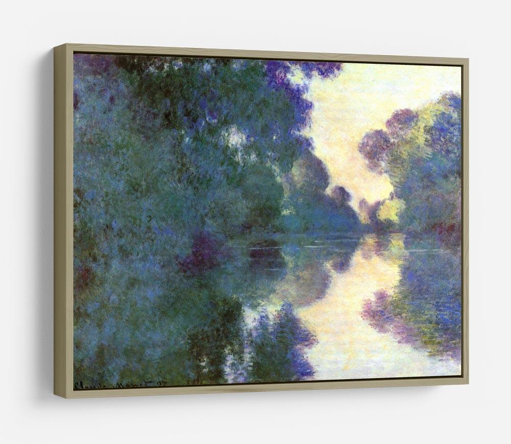 Morning on the Seine at Giverny by Monet HD Metal Print