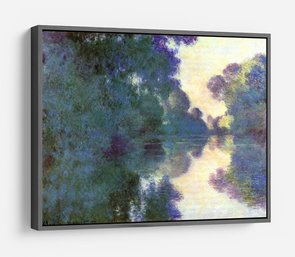 Morning on the Seine at Giverny by Monet HD Metal Print