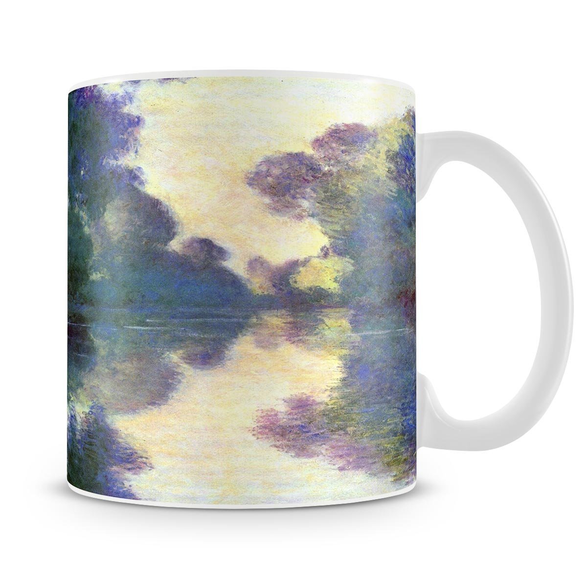 Morning on the Seine at Giverny by Monet Mug - Canvas Art Rocks - 4