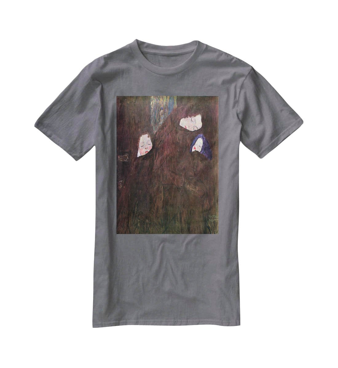 Mother with Children by Klimt T-Shirt - Canvas Art Rocks - 3