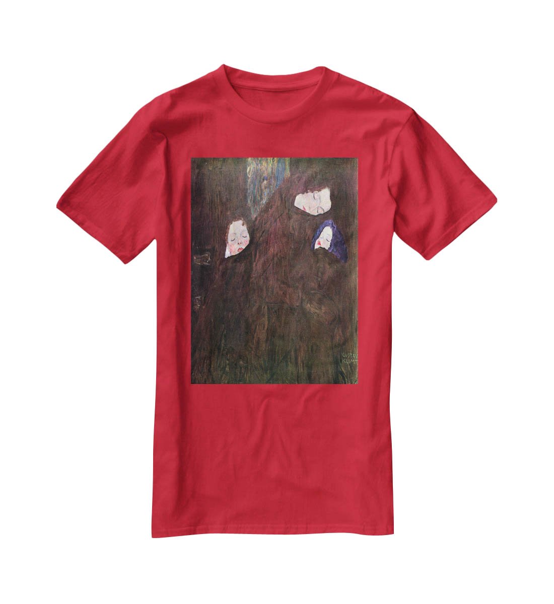 Mother with Children by Klimt T-Shirt - Canvas Art Rocks - 4