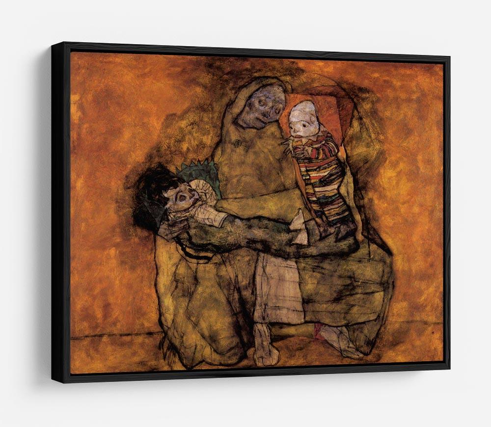 Mother with two children by Egon Schiele HD Metal Print - Canvas Art Rocks - 6