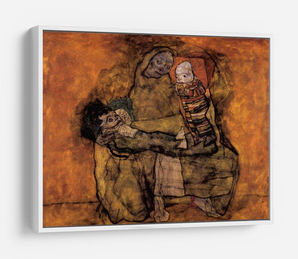 Mother with two children by Egon Schiele HD Metal Print - Canvas Art Rocks - 7