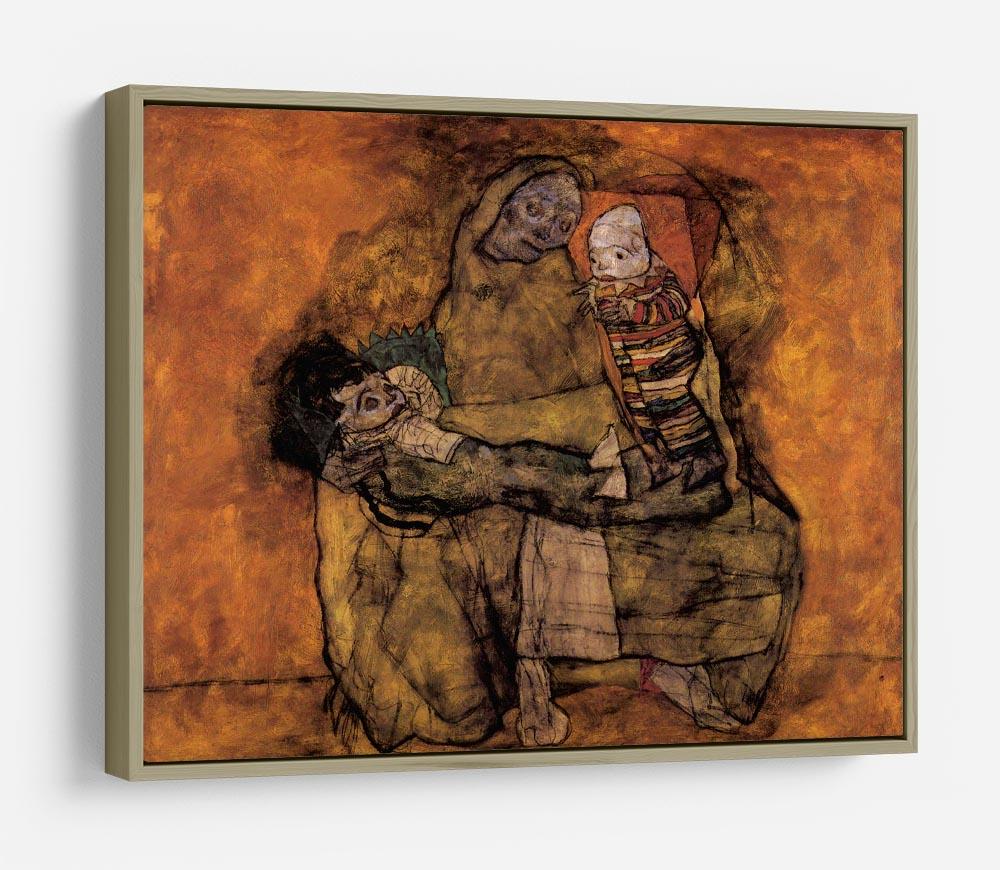 Mother with two children by Egon Schiele HD Metal Print - Canvas Art Rocks - 8