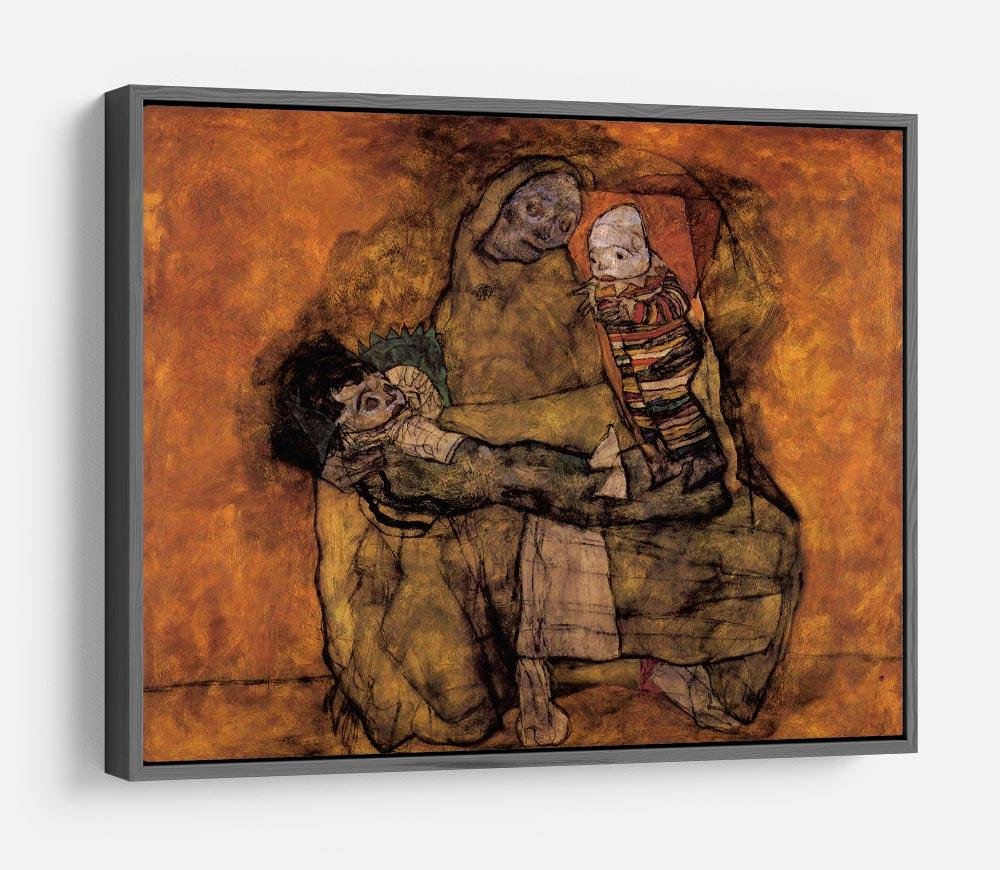 Mother with two children by Egon Schiele HD Metal Print - Canvas Art Rocks - 9