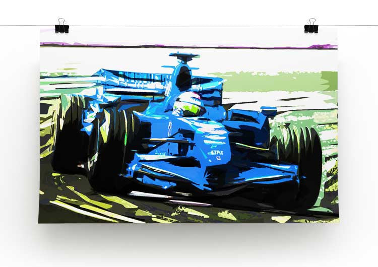 Formula One Racing Car Print - Canvas Art Rocks - 3