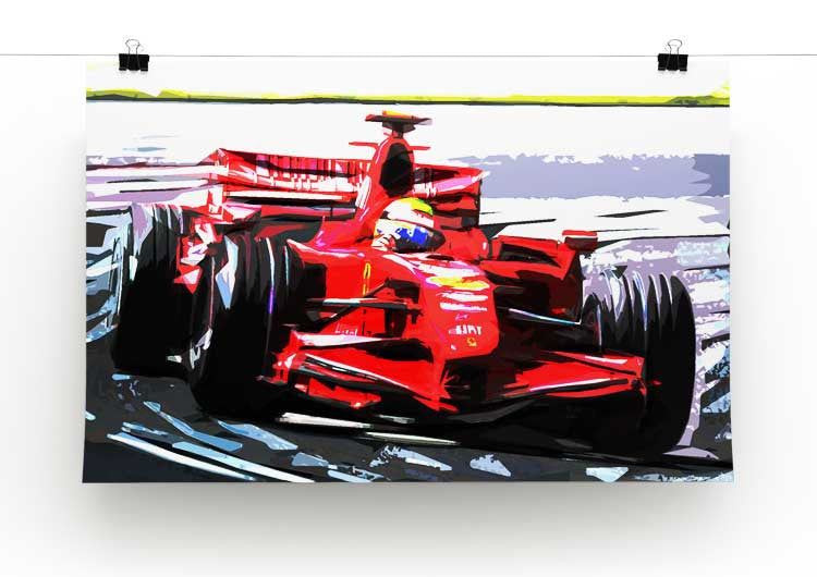 Formula One Racing Car Print - Canvas Art Rocks - 2