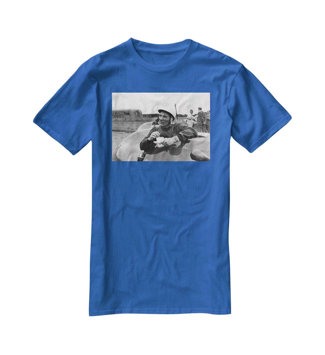Motor racing driver Stirling Moss T-Shirt - Canvas Art Rocks - 2