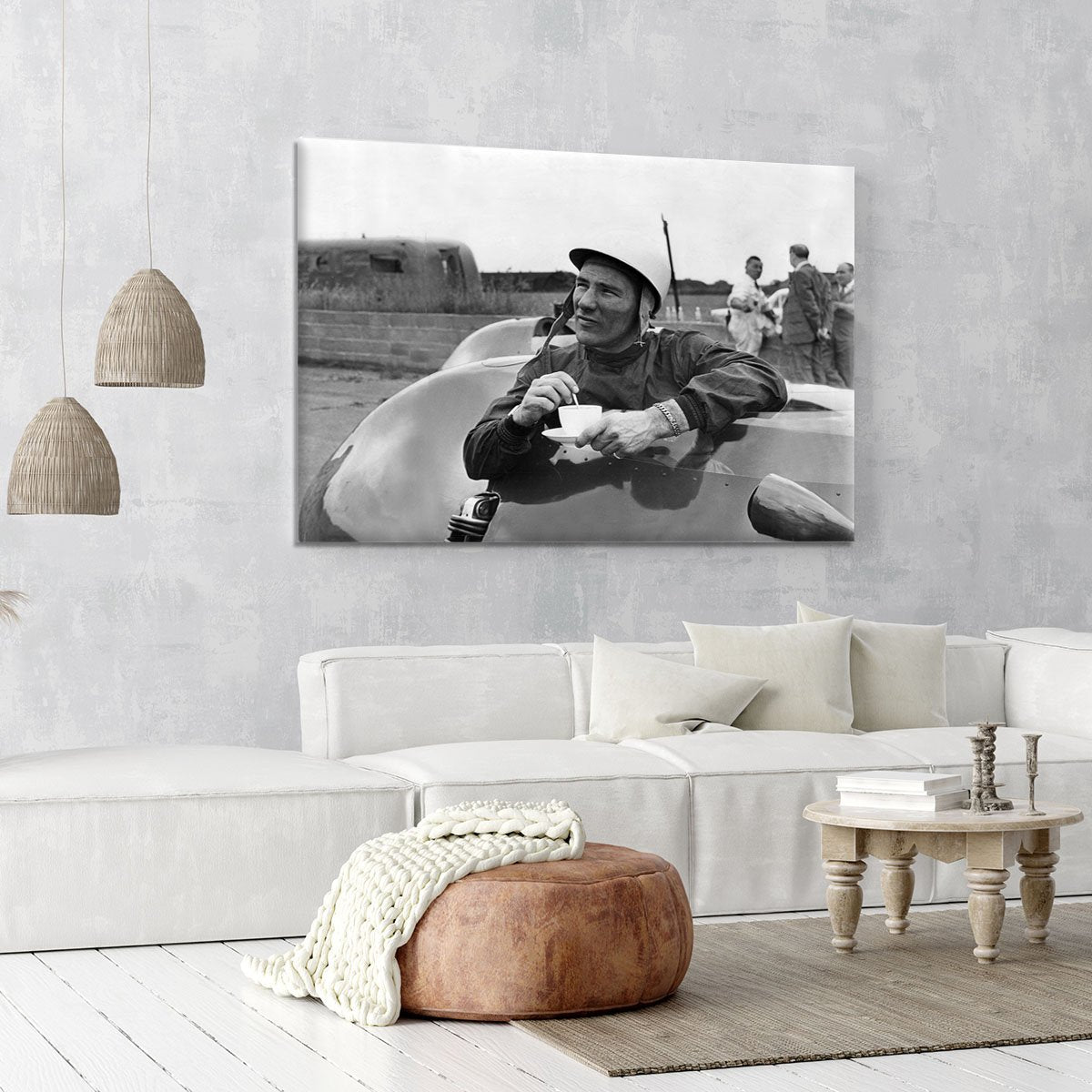 Motor racing driver Stirling Moss Canvas Print or Poster