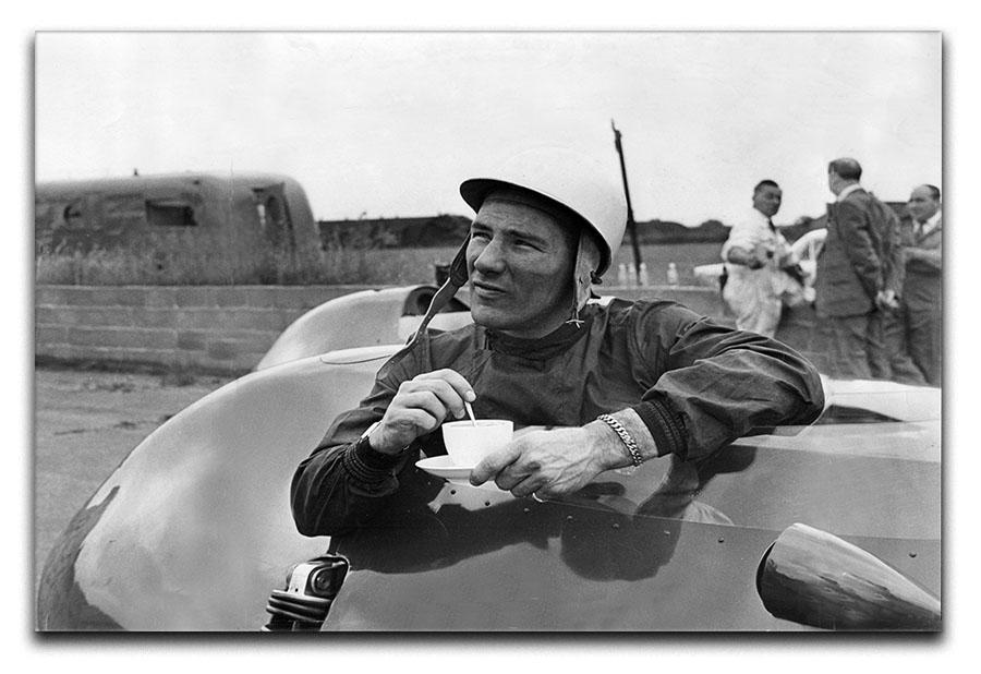 Motor racing driver Stirling Moss Canvas Print or Poster  - Canvas Art Rocks - 1