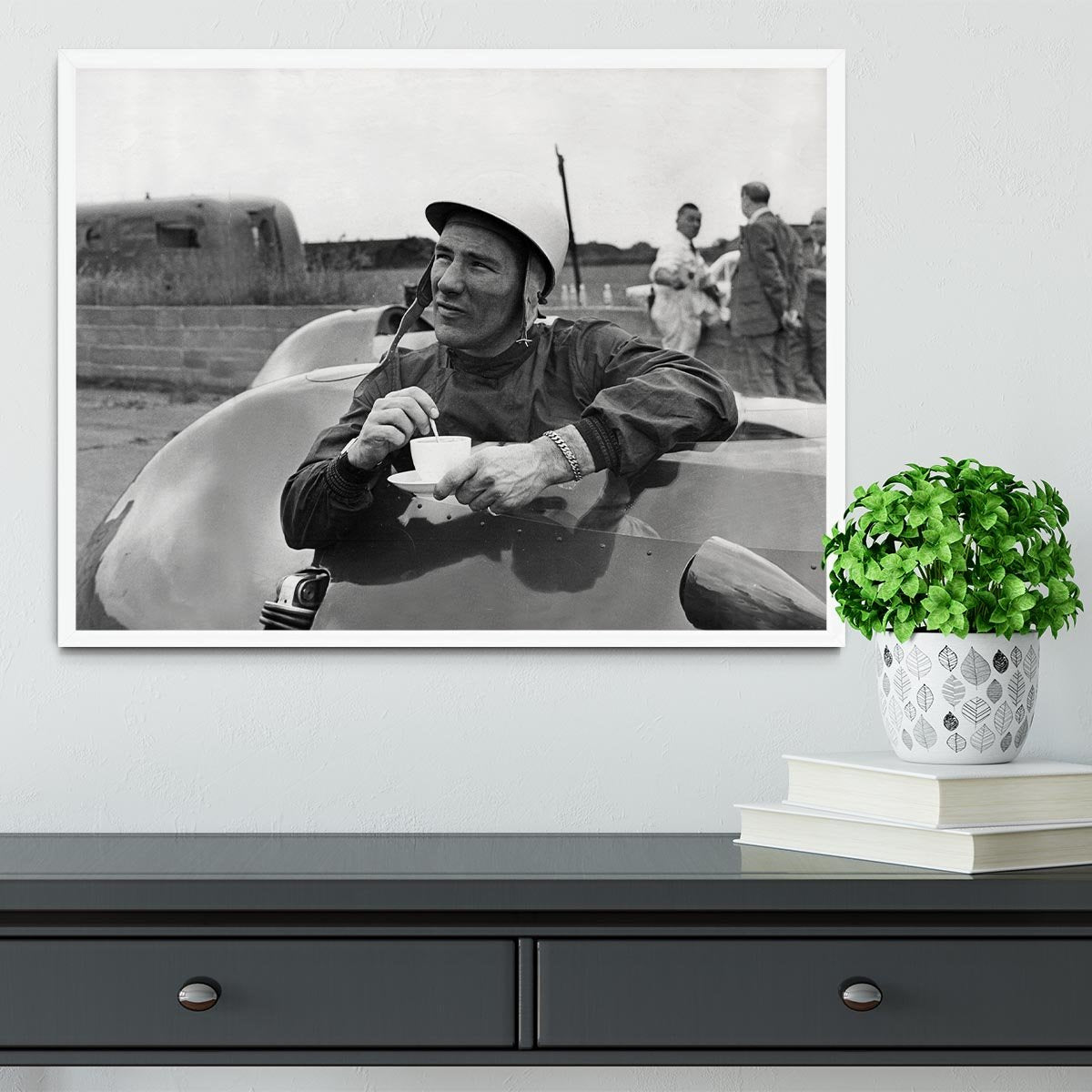 Motor racing driver Stirling Moss Framed Print - Canvas Art Rocks -6