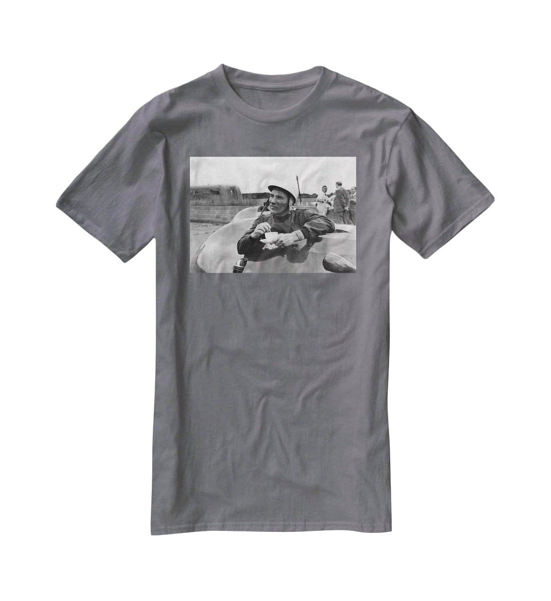 Motor racing driver Stirling Moss T-Shirt - Canvas Art Rocks - 3