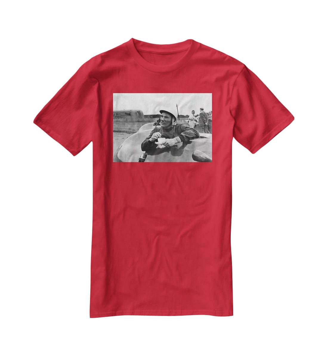 Motor racing driver Stirling Moss T-Shirt - Canvas Art Rocks - 4